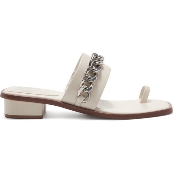 VINCE CAMUTO SANORAL Chain-Detail Slide in Bone Size 5.5 - Picture 2 of 4